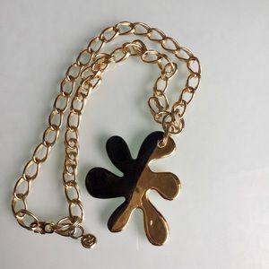 CHRISTIAN LACROIX 80’s METAL AND ENAMEL PENDANT